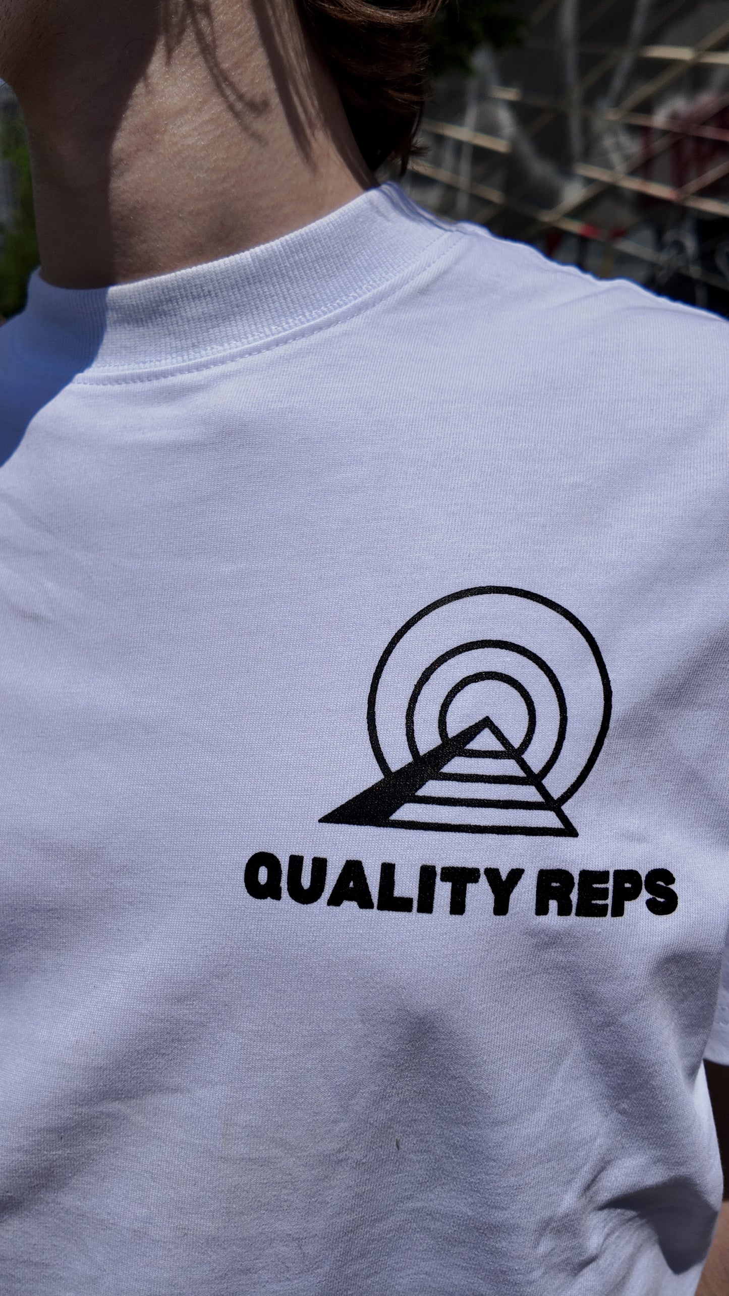 "CLEAN WHITE" QUALITYREPS Heavyweight cotton 100% cotton tee