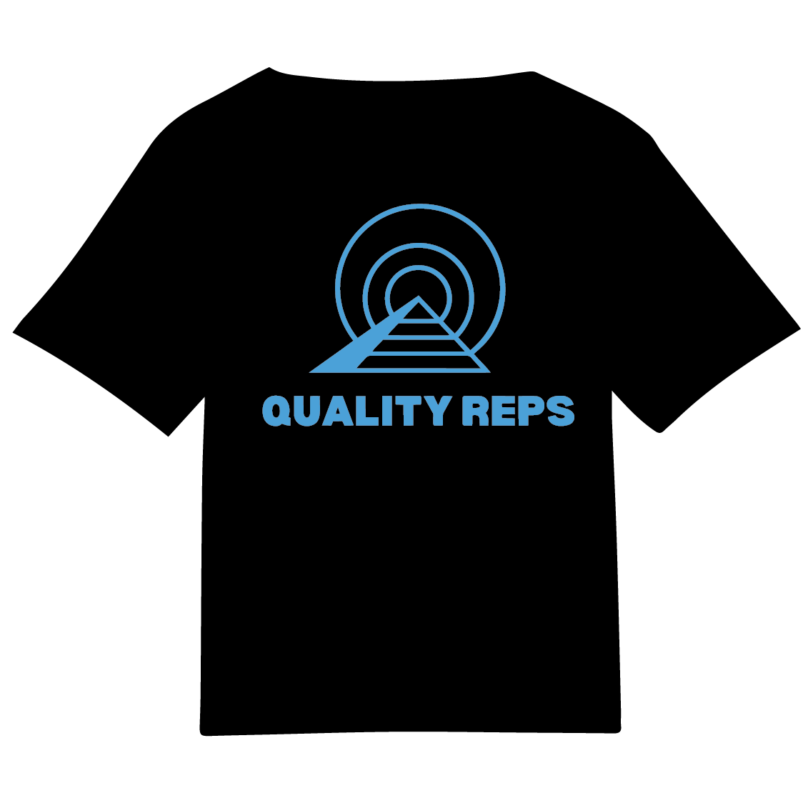 "BLACK N' BLUE" QUALITYREPS Heavyweight cotton 100% cotton tee