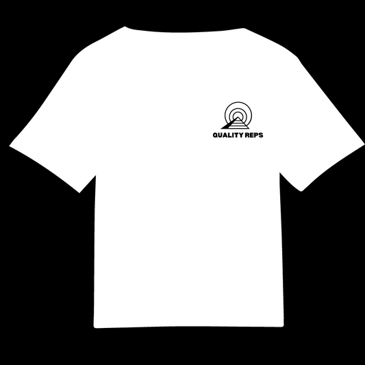 "CLEAN WHITE" QUALITYREPS Heavyweight cotton 100% cotton tee
